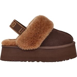 UGG Funkette Platform Slippers - Burnt Cedar - Size 7